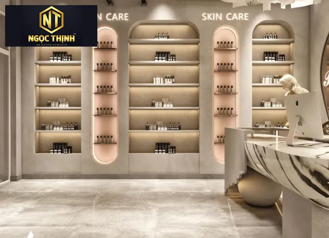 TỦ TRƯNG BÀY SẢN PHẨM SPA CAO CẤP - TTBSP04